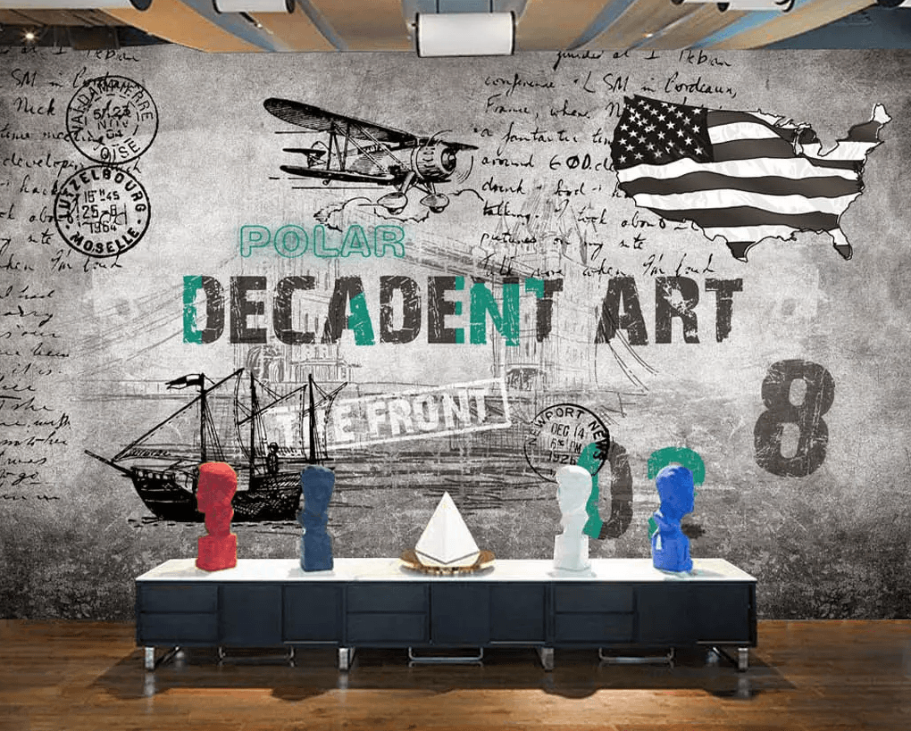 3D Graffiti Boat National Flag 253 Wallpaper AJ Wallpaper 2