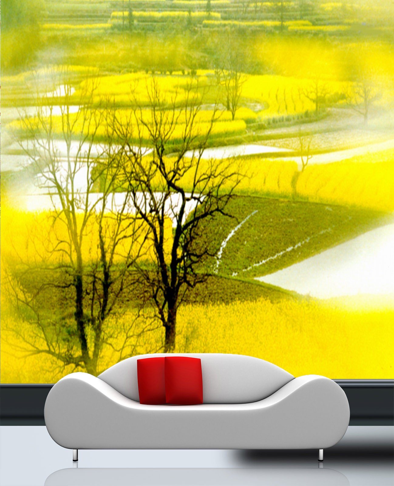 Beautiful Rape Flower Fields Wallpaper AJ Wallpaper