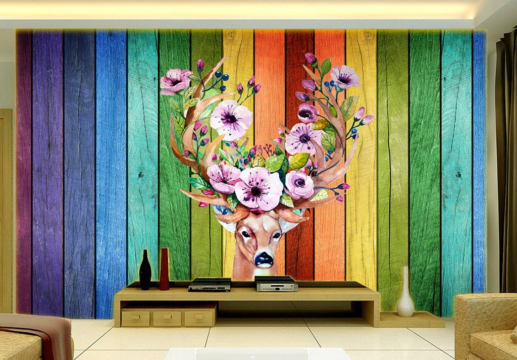 3D Elk Head 330 Wall Murals Wallpaper AJ Wallpaper 2