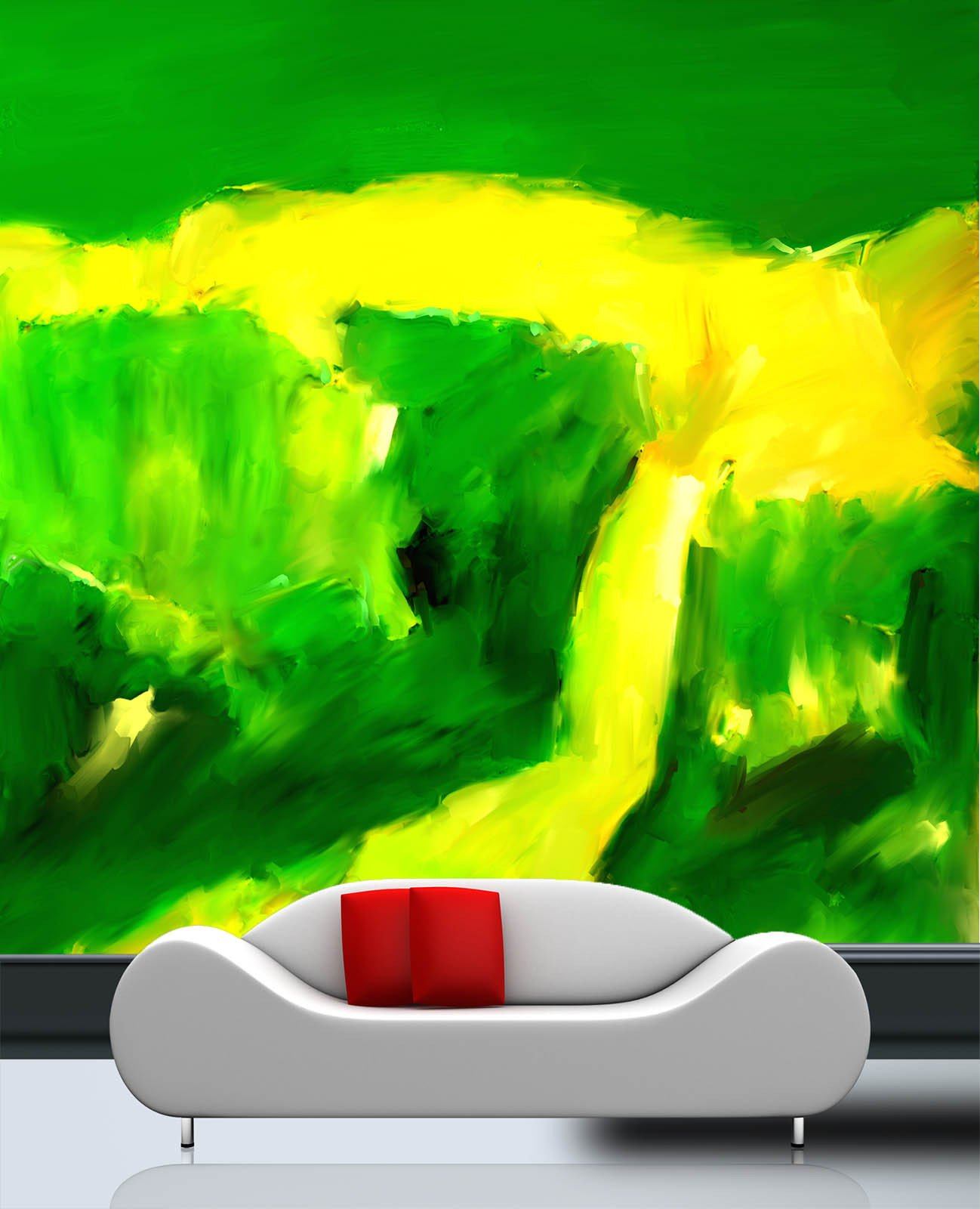 Yellow And Green Wallpaper AJ Wallpaper 2