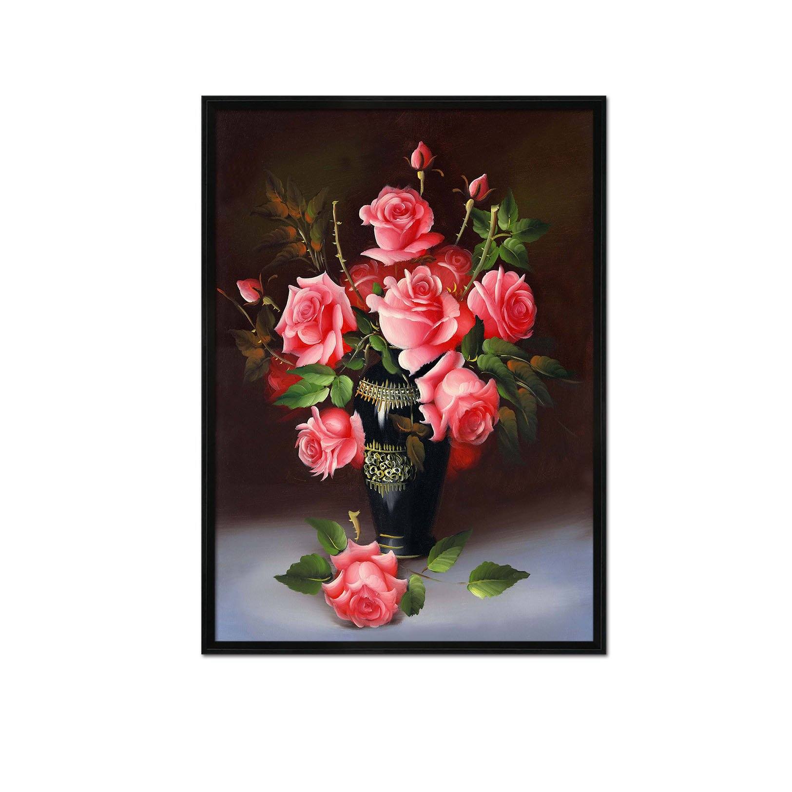 3D Growing Flowers 137 Fake Framed Print Painting Wallpaper AJ Creativity Home