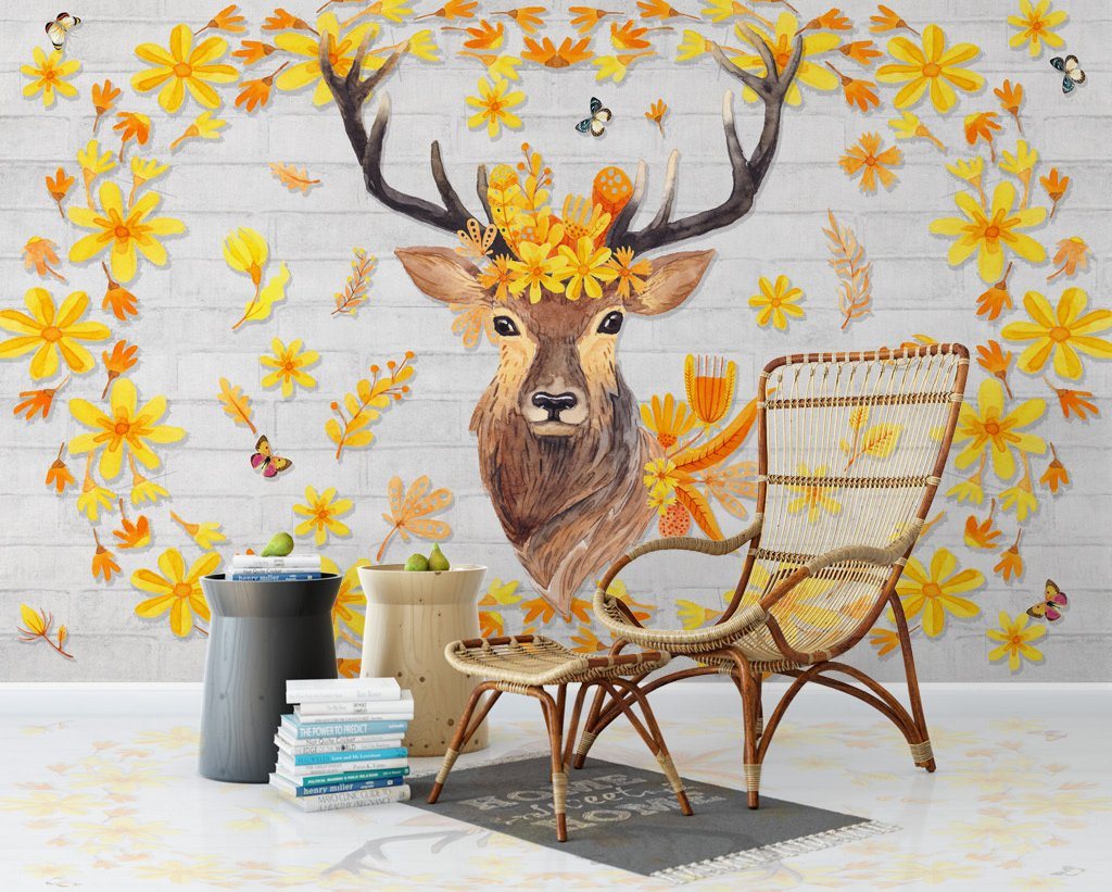 3D Elk 147 Wall Murals Wallpaper AJ Wallpaper 2