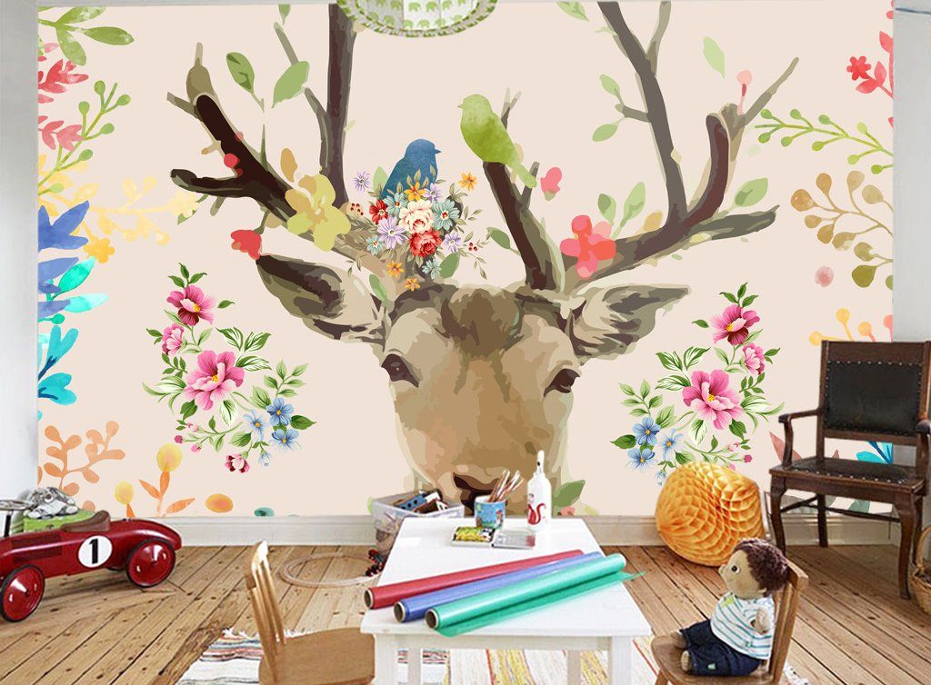 3D Elk 346 Wall Murals Wallpaper AJ Wallpaper 2