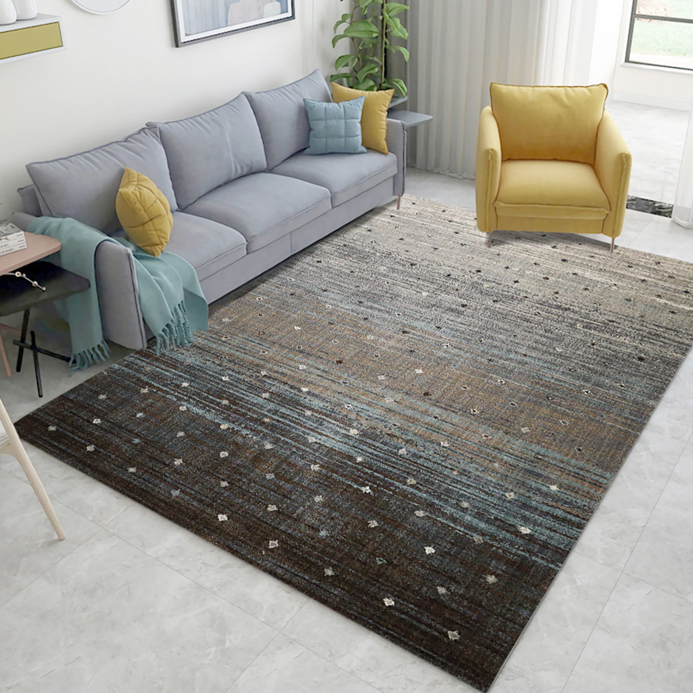 3D Gray Geometry WG029 Non Slip Rug Mat Mat AJ Creativity Home