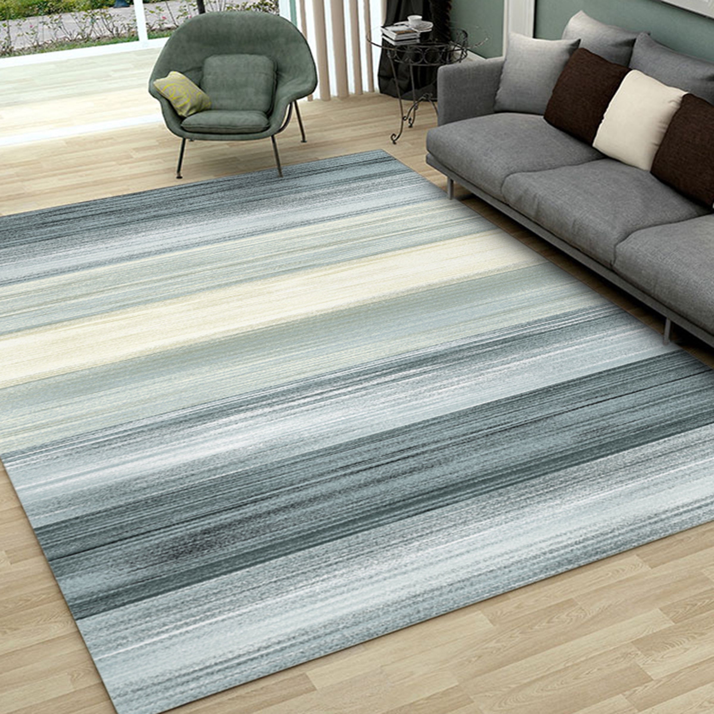 3D Color Stripe WG241 Non Slip Rug Mat Mat AJ Creativity Home