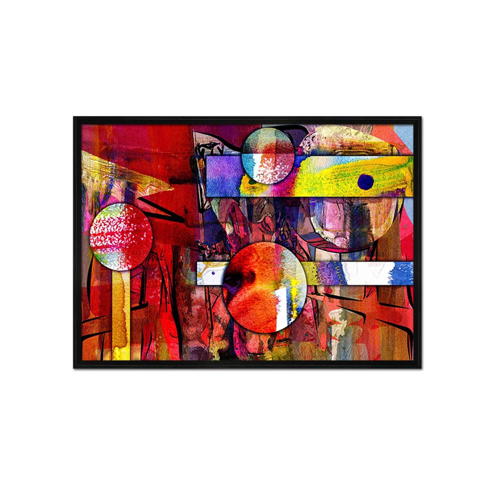 3D Color Pattern 089 Fake Framed Print Painting Wallpaper AJ Creativity Home