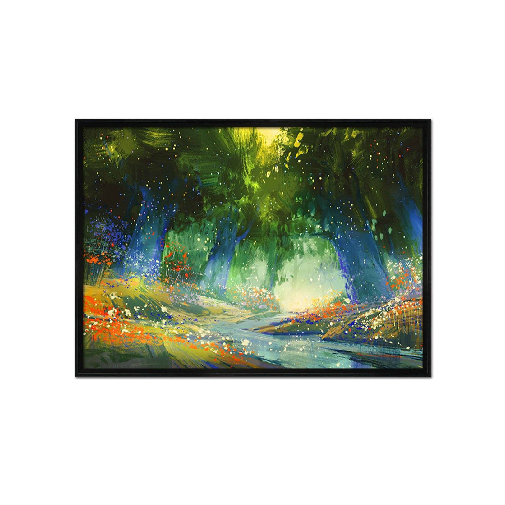 3D Abstract Painting 092 Fake Framed Print Painting Wallpaper AJ Creativity Home