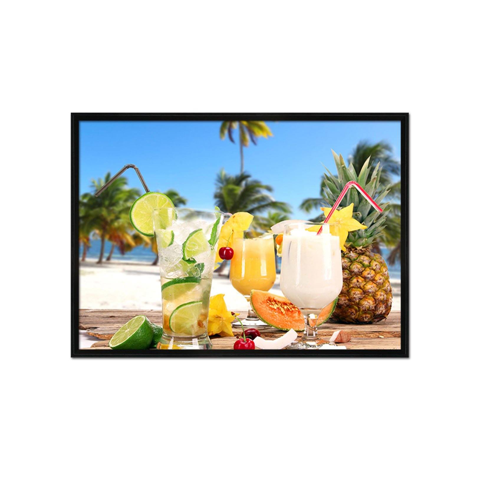 3D Fruit Juice 114 Fake Framed Print Painting Wallpaper AJ Creativity Home