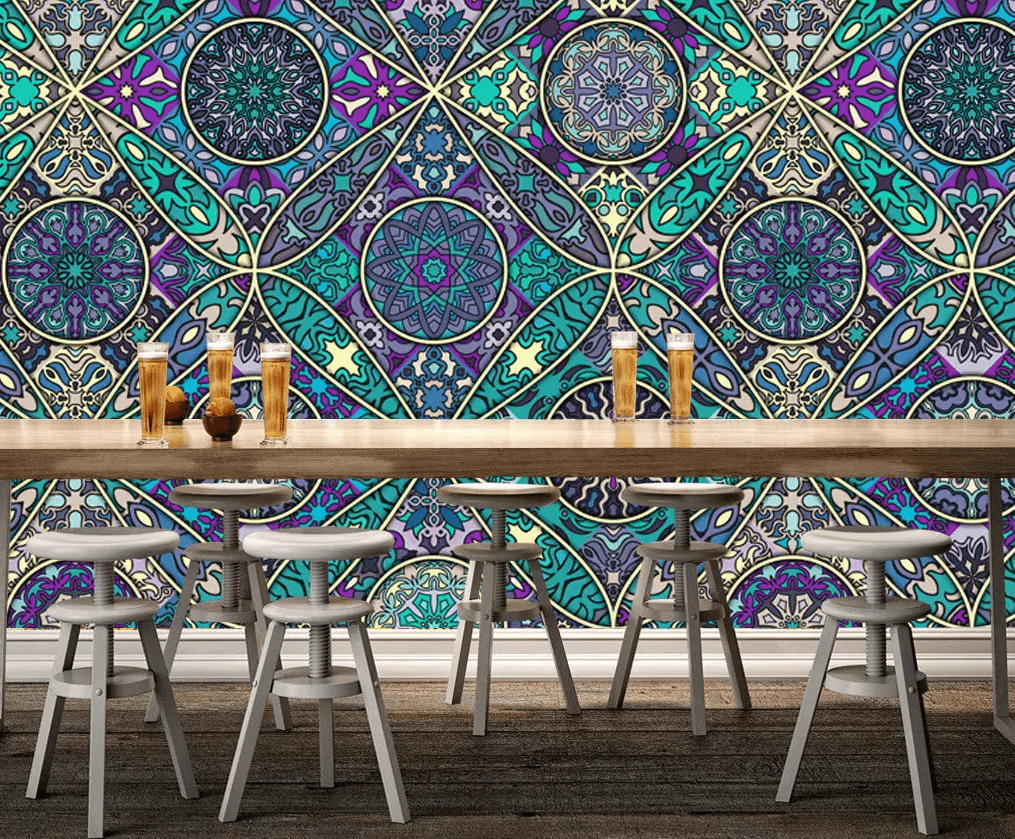 3D Blue Background Pattern 412 Wallpaper AJ Wallpaper 2