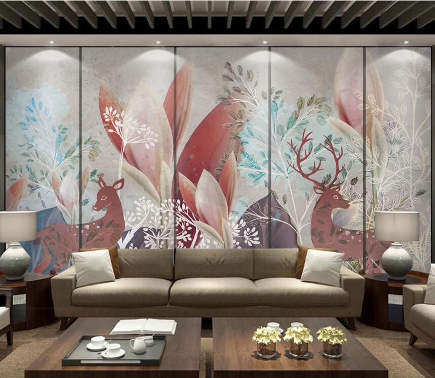 3D Red Deer WC2701 Wall Murals