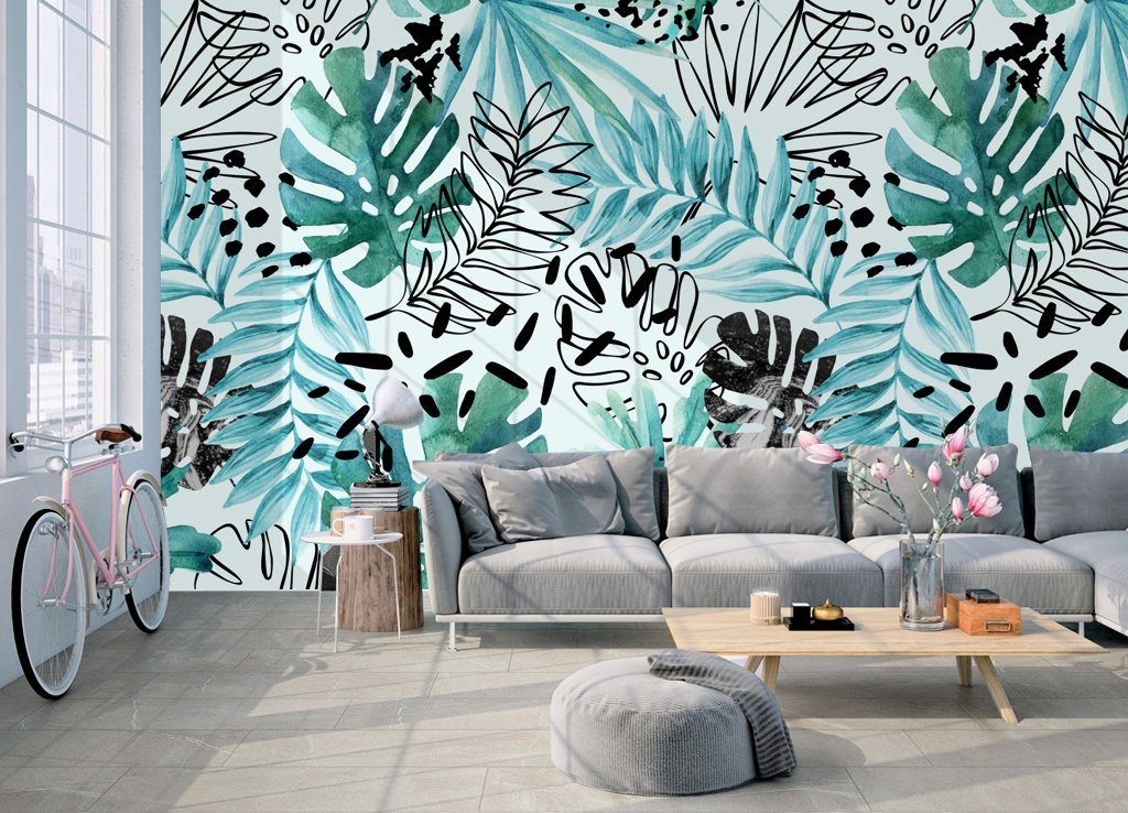 3D Leaves 867 Wall Murals Wallpaper AJ Wallpaper 2