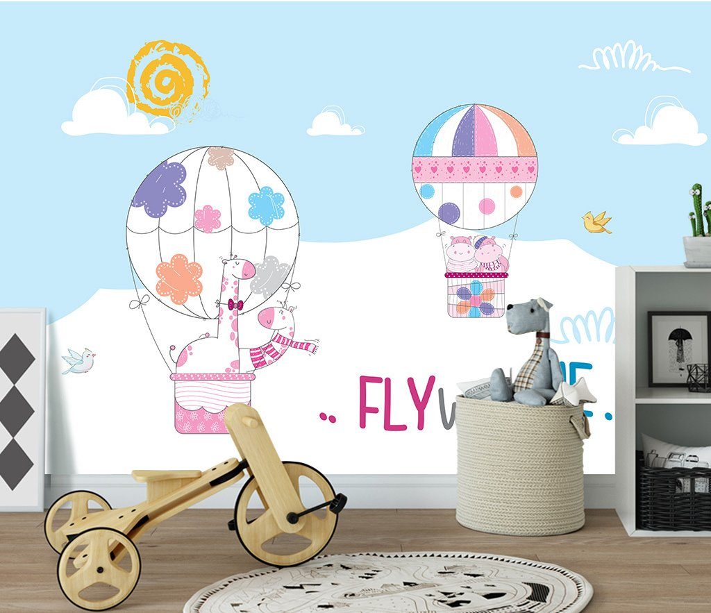 3D Hot Air Balloon 854 Wall Murals Wallpaper AJ Wallpaper 2