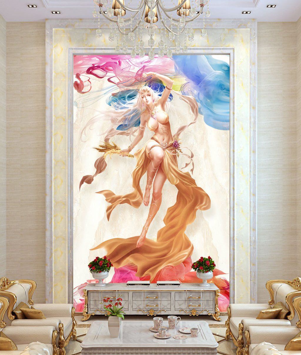 3D Lady Statue 655 Wall Murals Wallpaper AJ Wallpaper 2