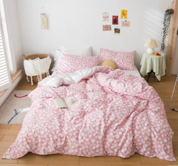 3D Pink Floral 15096 Bed Pillowcases Quilt