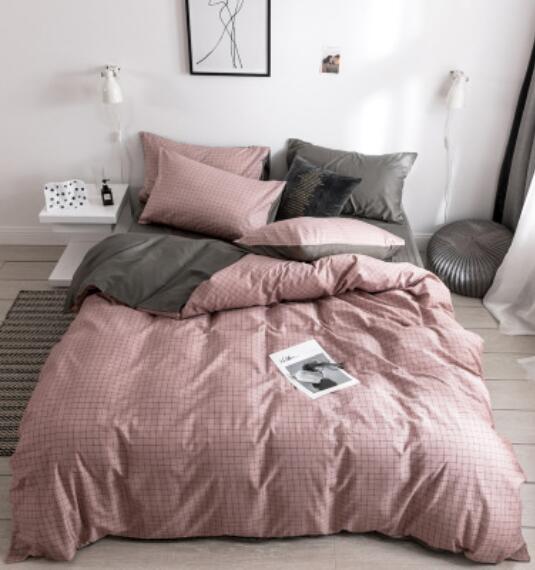 3D Gray Pink 17132 Bed Pillowcases Quilt
