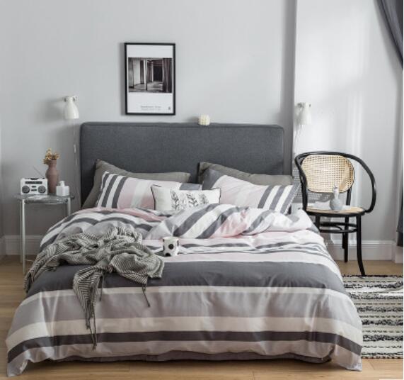 3D Grey Stripes 40135 Bed Pillowcases Quilt