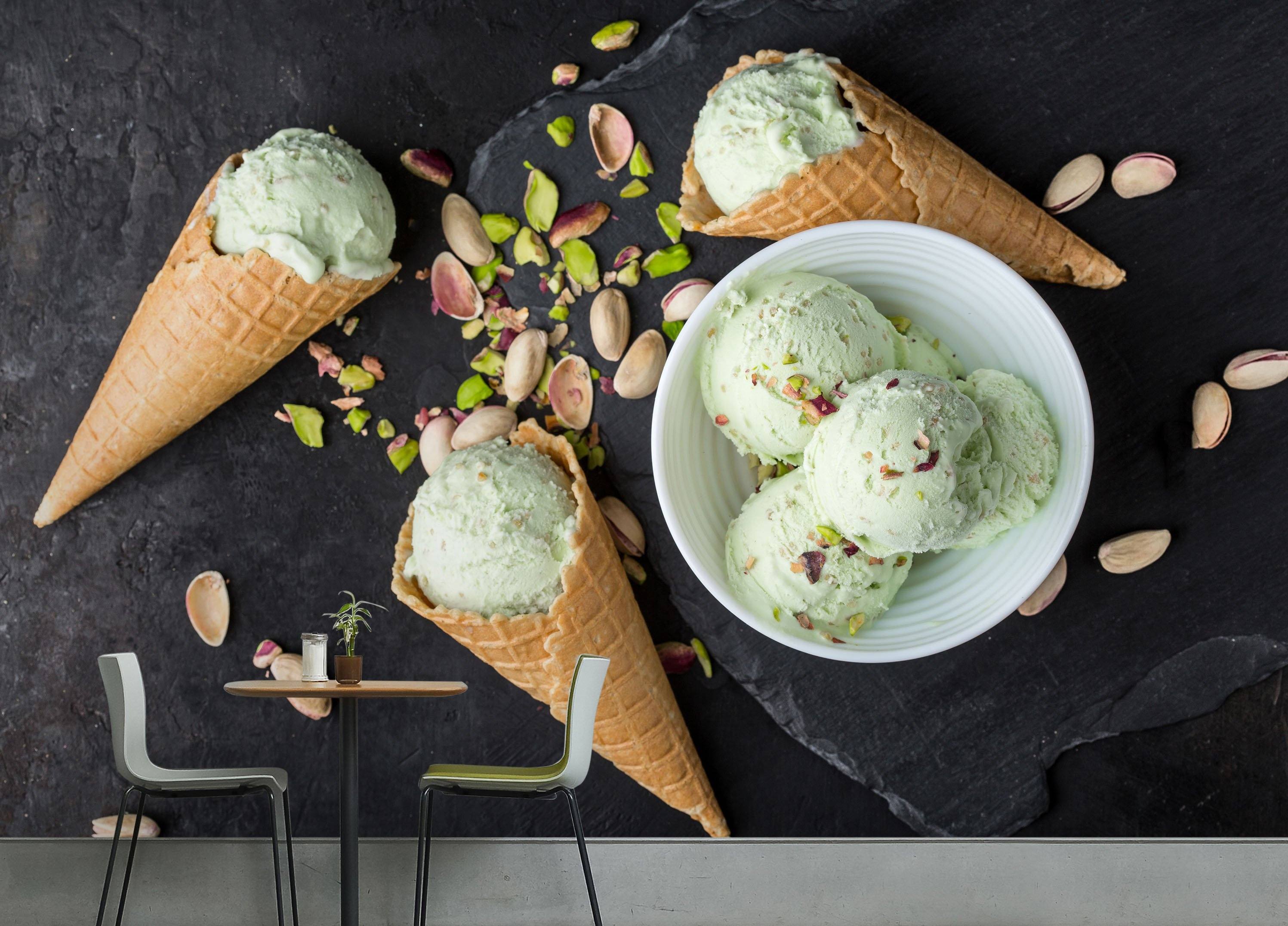 3D Pistachio Ice Cream 187 Wallpaper AJ Wallpaper 2