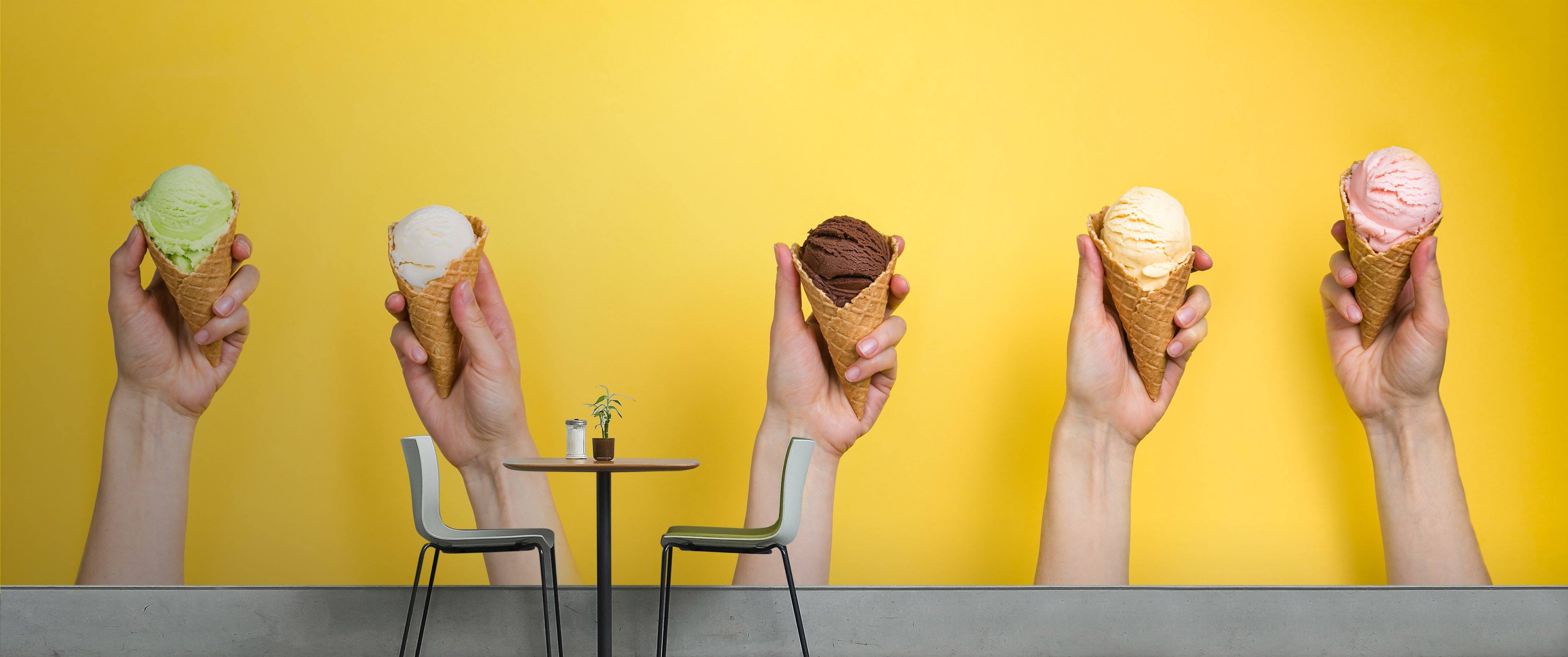 3D Hand Ice Cream 654 Wallpaper AJ Wallpaper 2