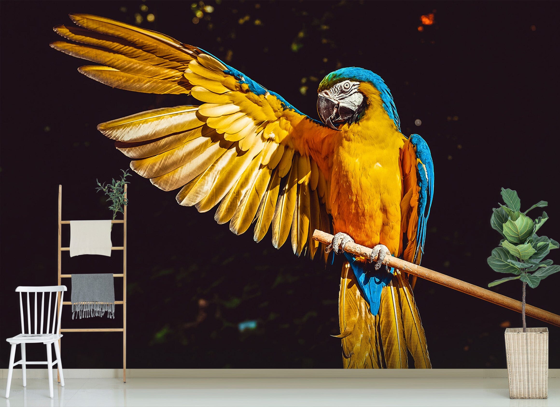 3D Color Parrot 137 Wall Murals Wallpaper AJ Wallpaper 2