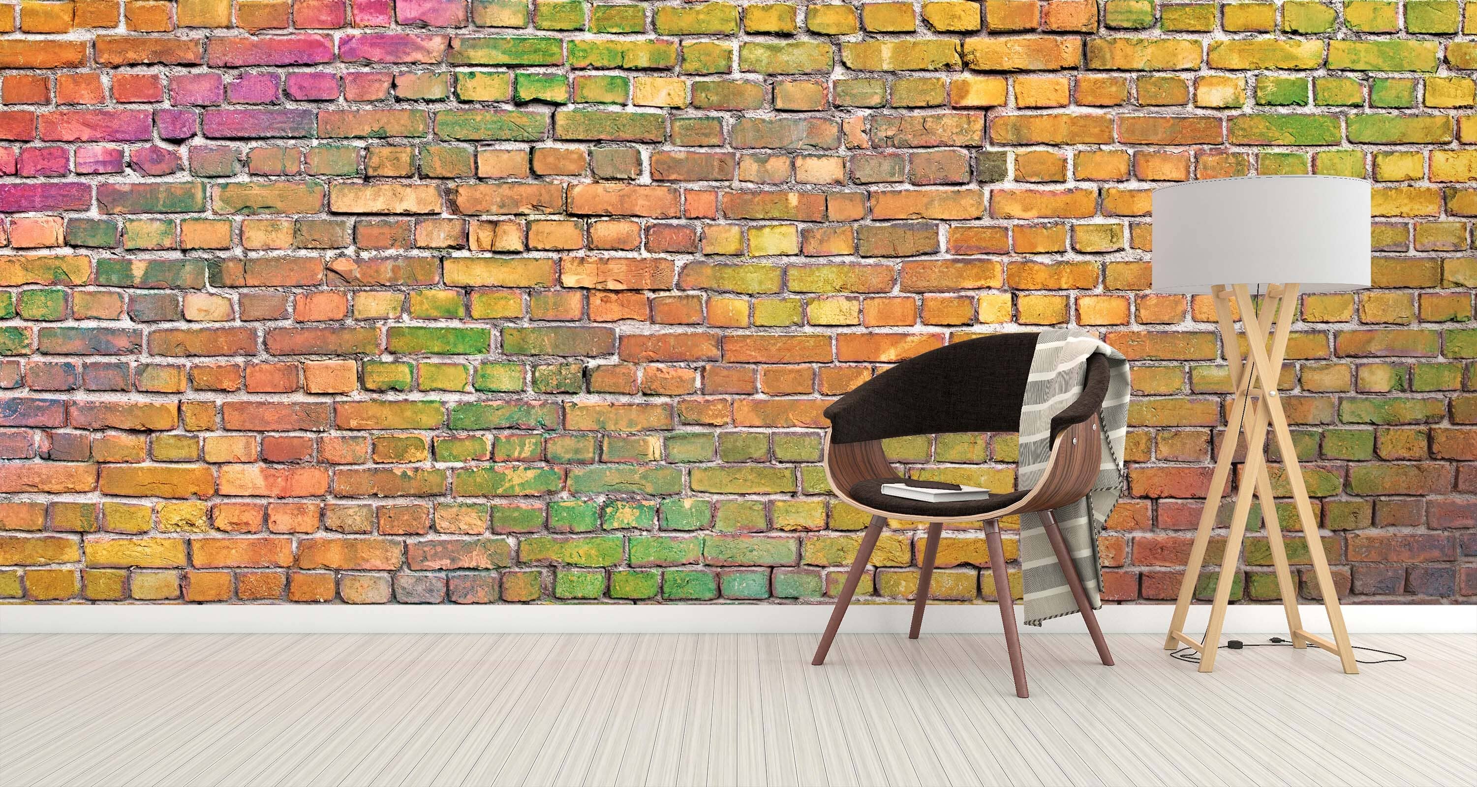3D Colored Brick Wall 108 Wall Murals Wallpaper AJ Wallpaper 2