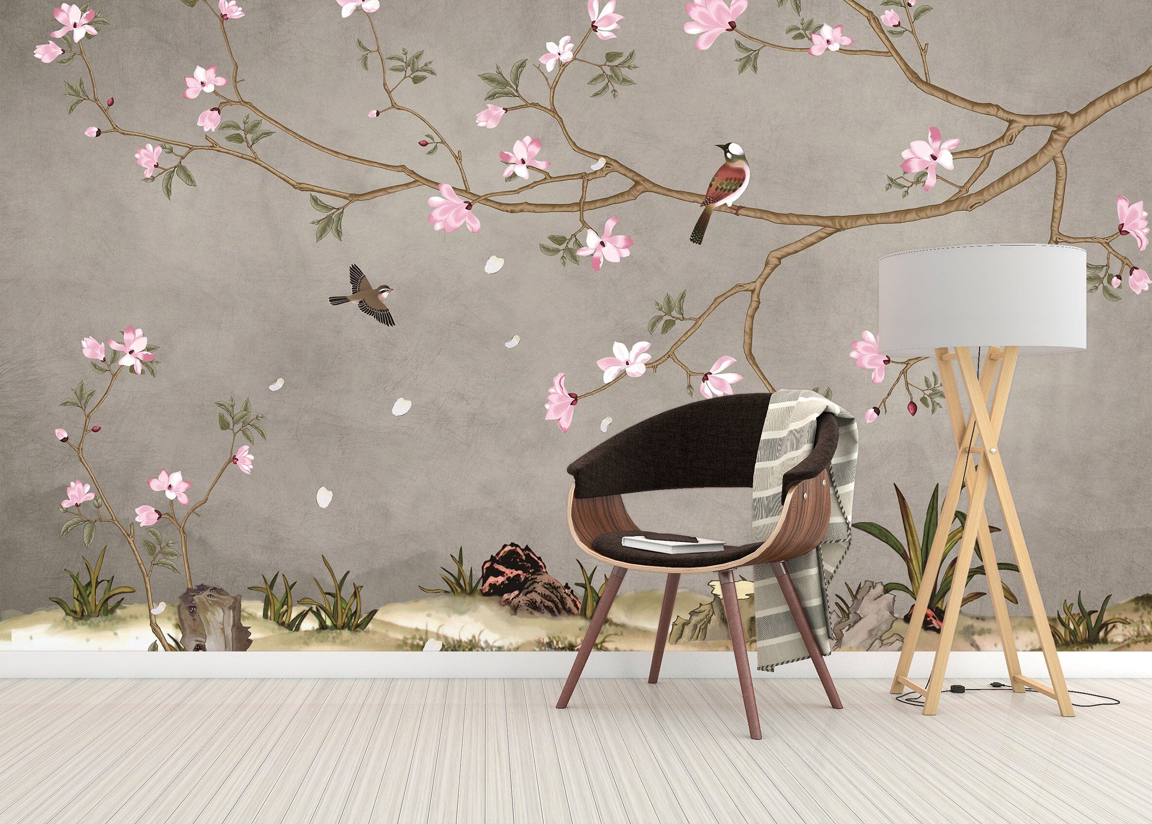 3D Pink Flowers 1441 Wall Murals Wallpaper AJ Wallpaper 2