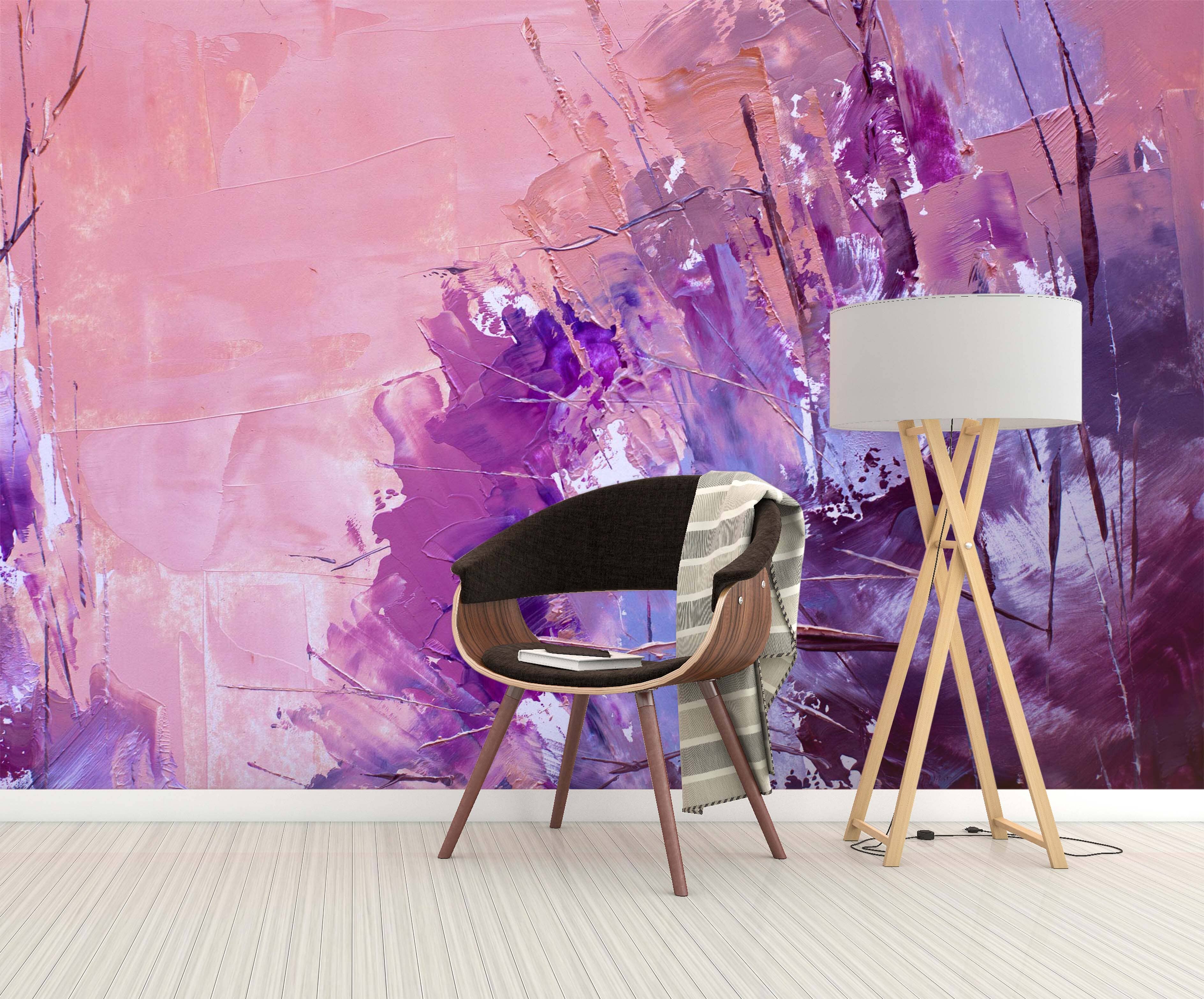 3D Purple Paint 112 Wall Murals Wallpaper AJ Wallpaper 2