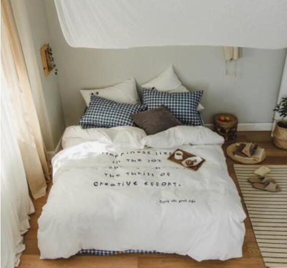 3D White 40335 Bed Pillowcases Quilt