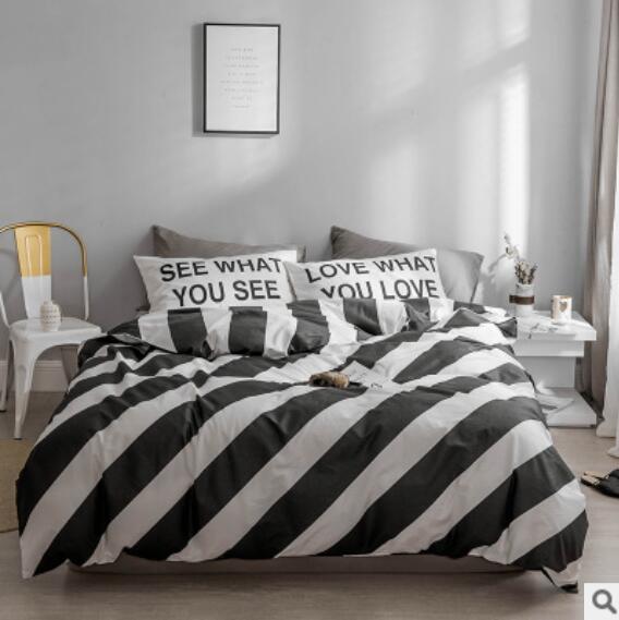 3D Black Stripes 20248 Bed Pillowcases Quilt