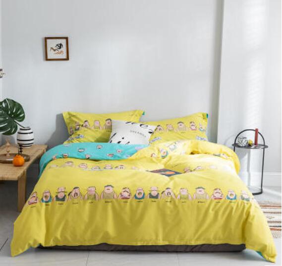 3D Bright Yellow 20194 Bed Pillowcases Quilt