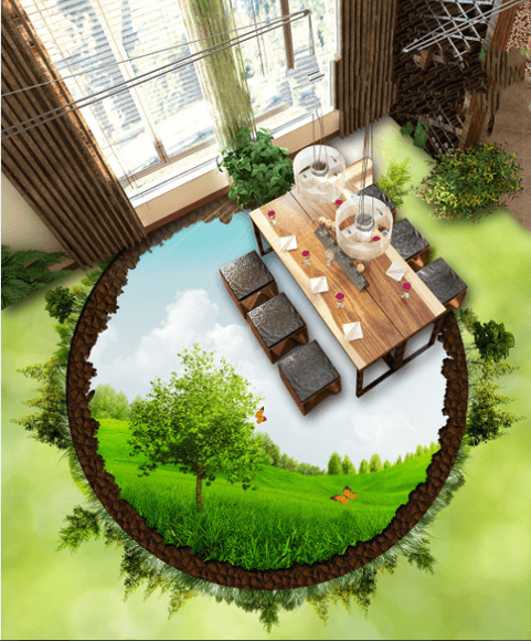 3D Grassland Floor Mural Wallpaper AJ Wallpaper 2