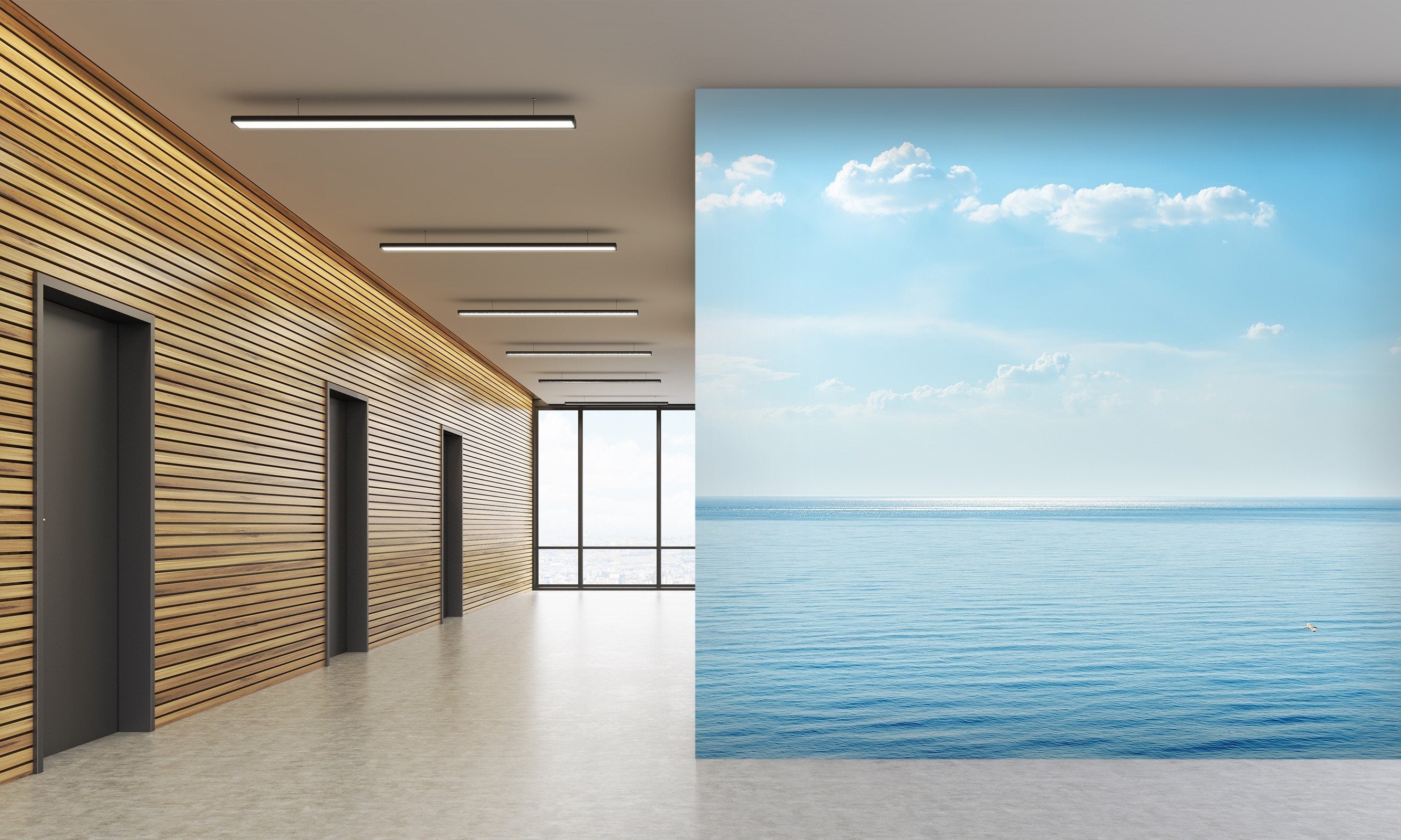 3D Calm Sea 023 Wall Murals Wallpaper AJ Wallpaper 2