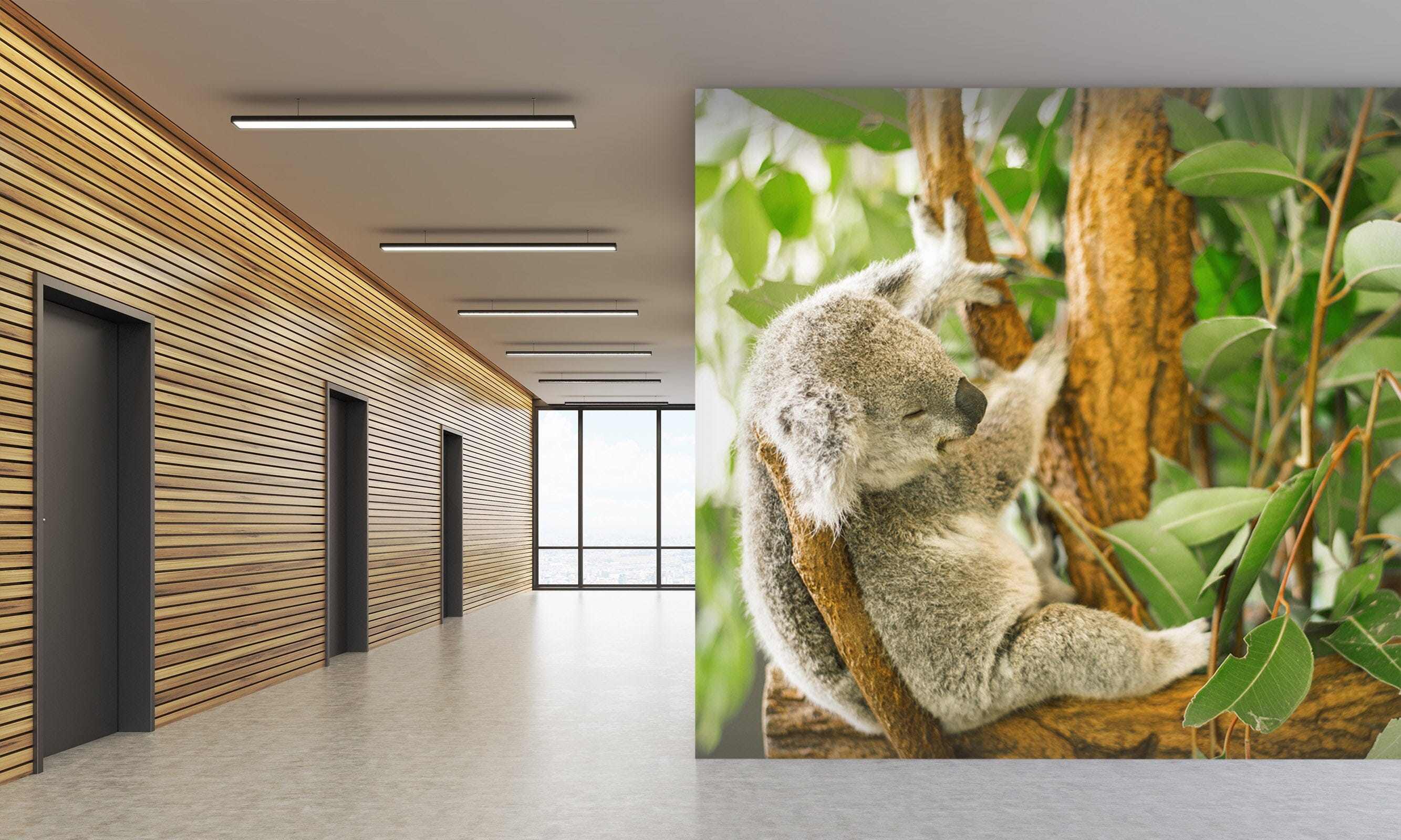 3D Cute Koala 308 Wall Murals Wallpaper AJ Wallpaper 2