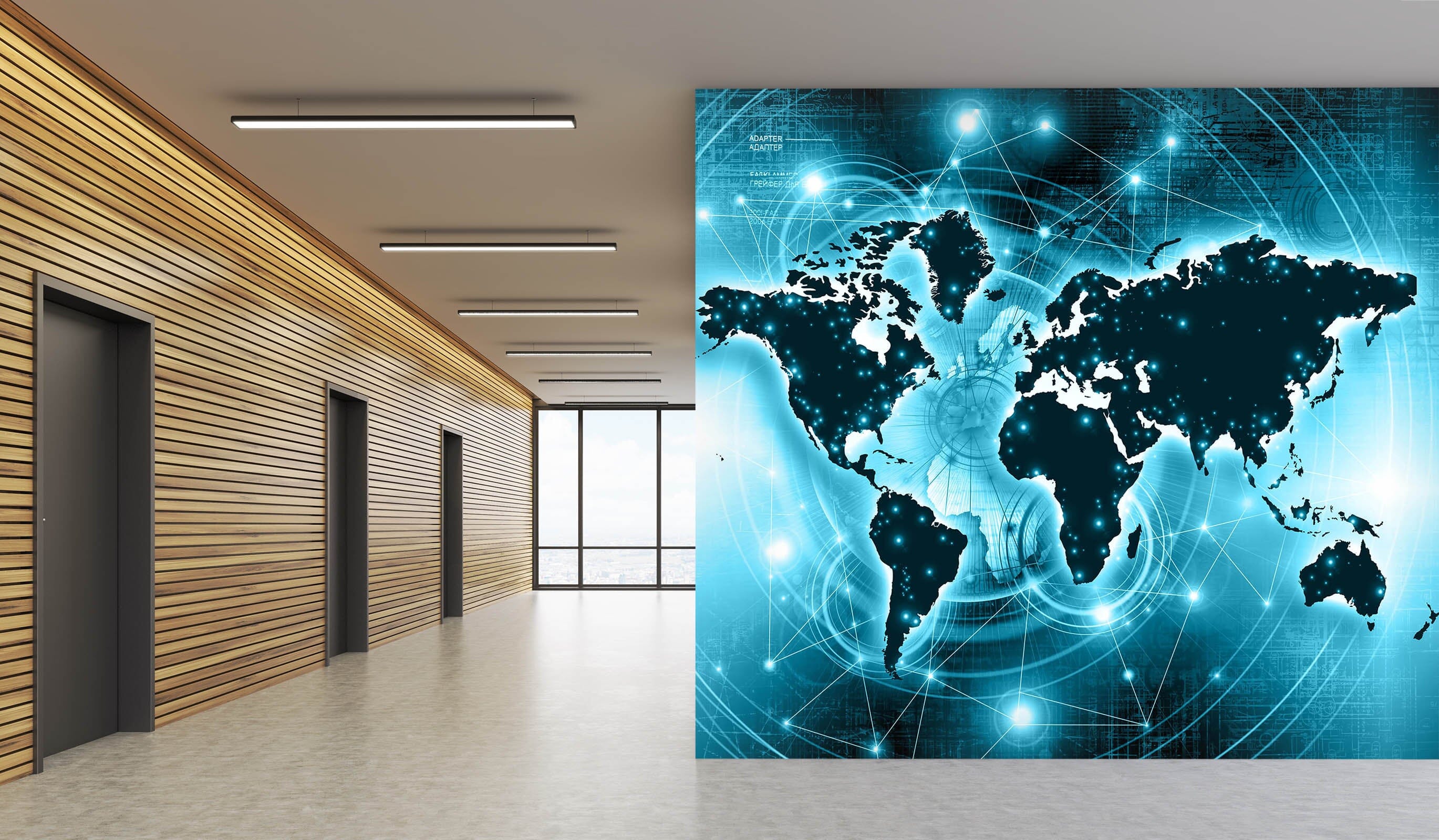 3D Black Valley 2105 World Map Wall Murals Wallpaper AJ Wallpaper 2