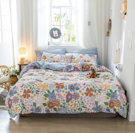 3D Colorful Floral 14074 Bed Pillowcases Quilt