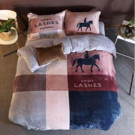 3D Red Blue 18007 Bed Pillowcases Quilt