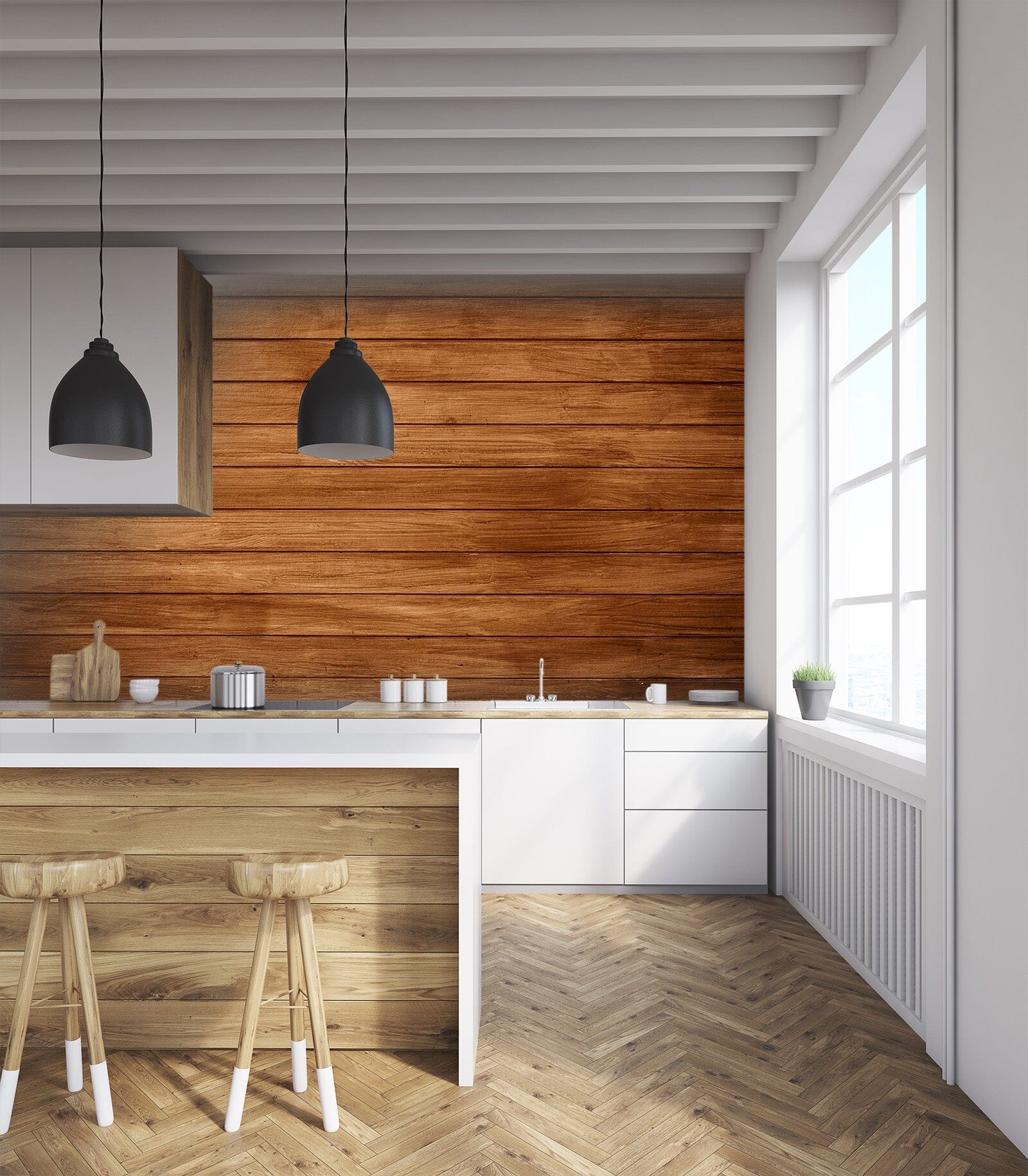 3D Red Wooden Board 82 Wall Murals Wallpaper AJ Wallpaper 2