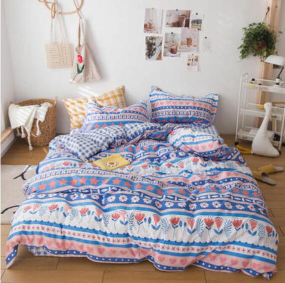 3D Blue Totem Flower 13194 Bed Pillowcases Quilt