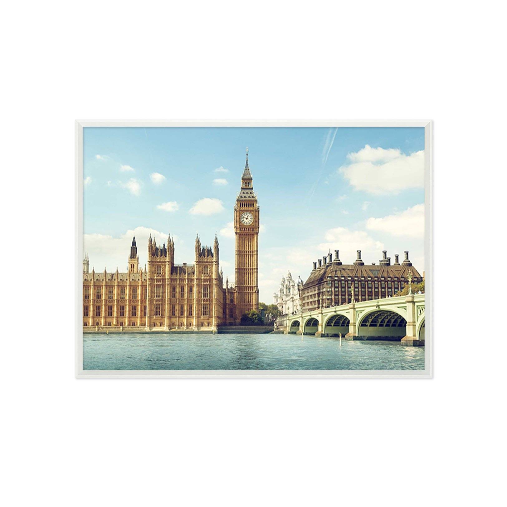 3D Bell Tower 087 Fake Framed Print Painting Wallpaper AJ Creativity Home