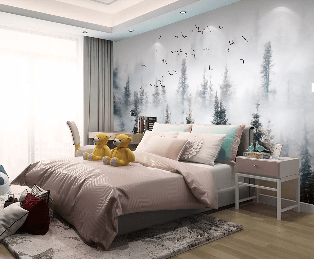 3D Forest Bird Group 311 Wallpaper AJ Wallpaper 2