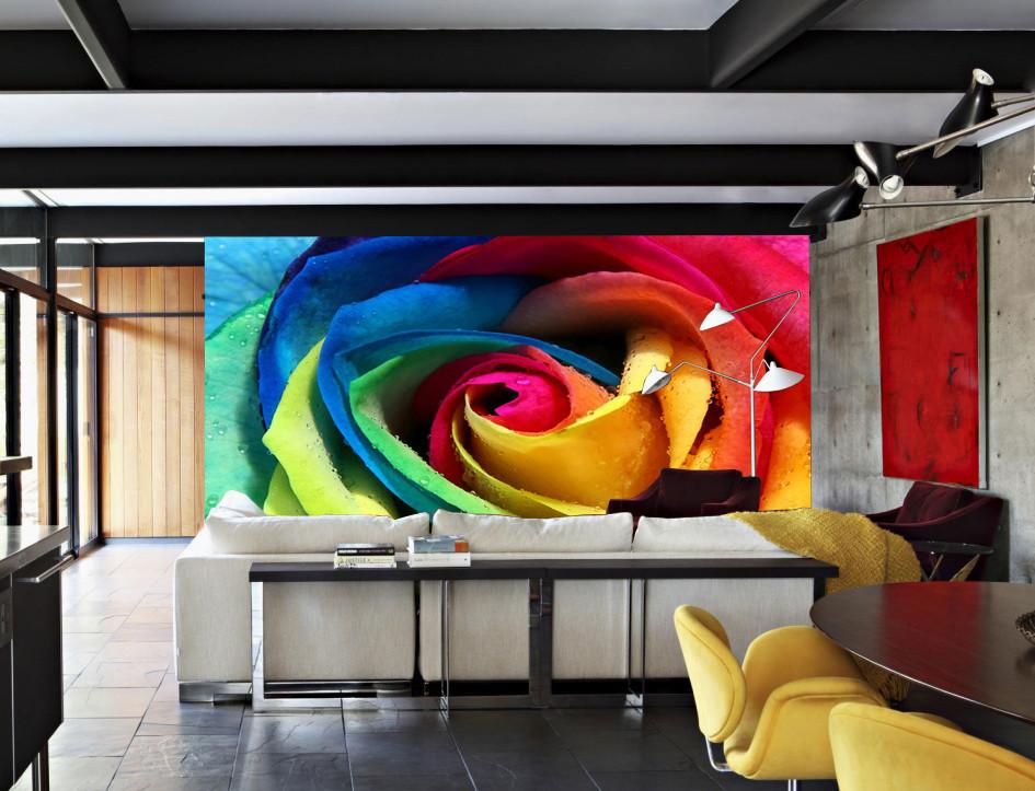 Colorful Petals Wallpaper AJ Wallpaper