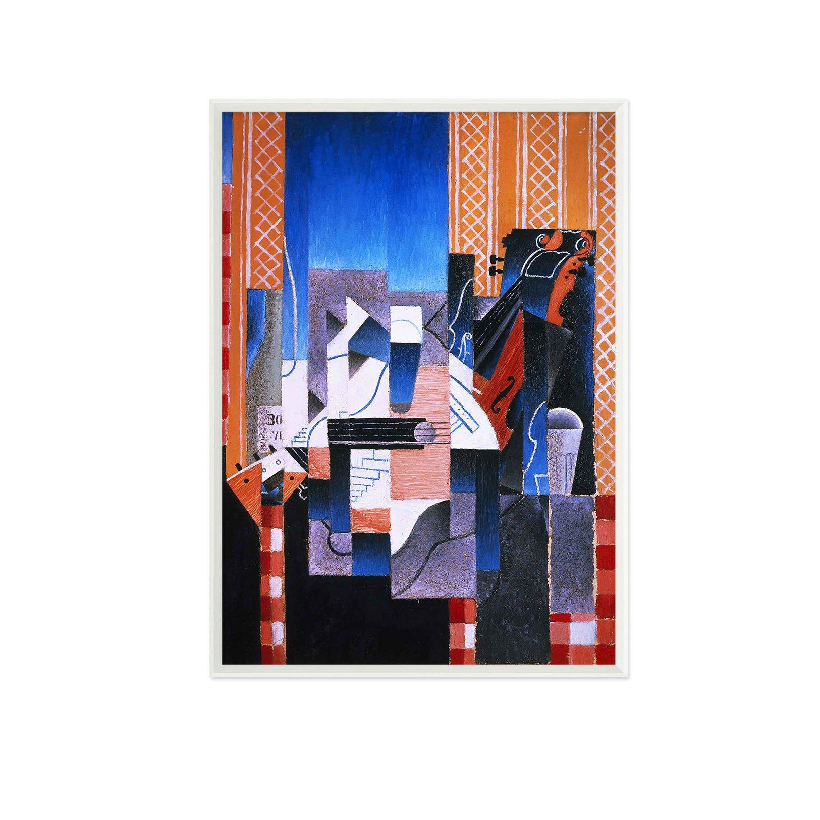 3D Blue Abstract 123 Fake Framed Print Painting Wallpaper AJ Creativity Home