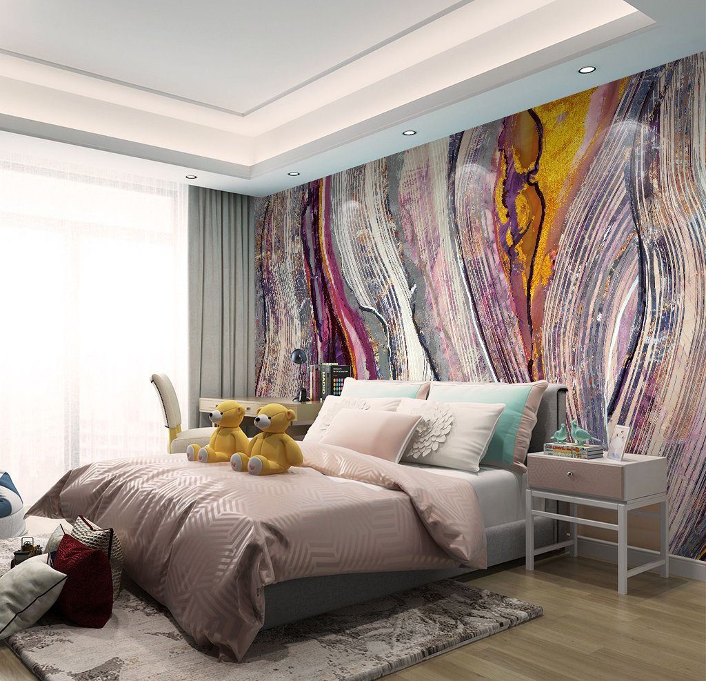 3D Line Color Impact 93 Wall Murals Wallpaper AJ Wallpaper 2