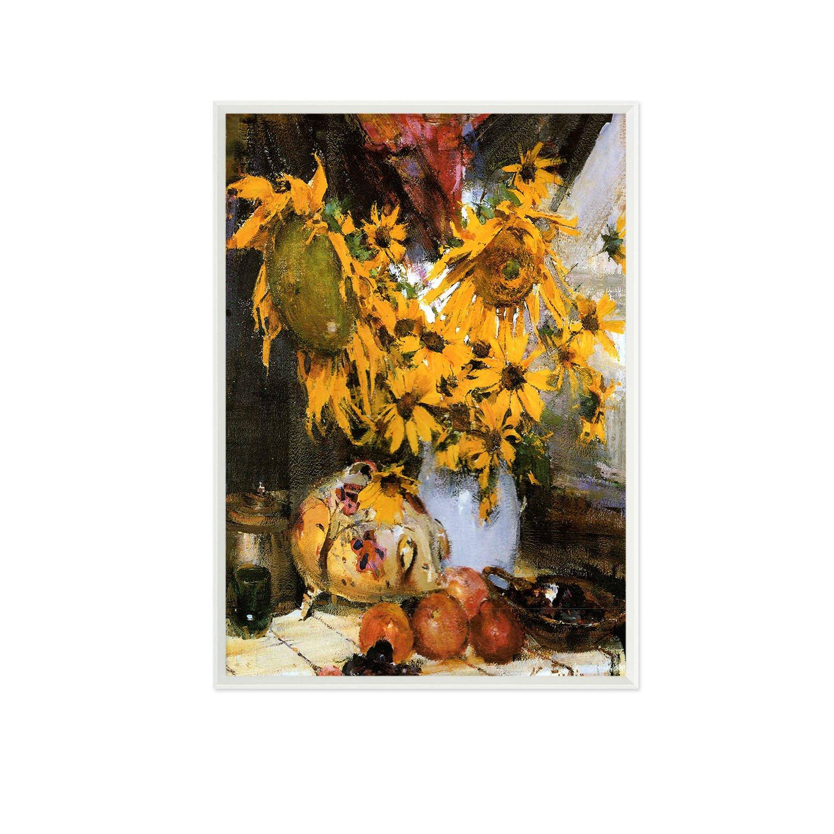 3D Painting Sunflower 139 Fake Framed Print Painting Wallpaper AJ Creativity Home