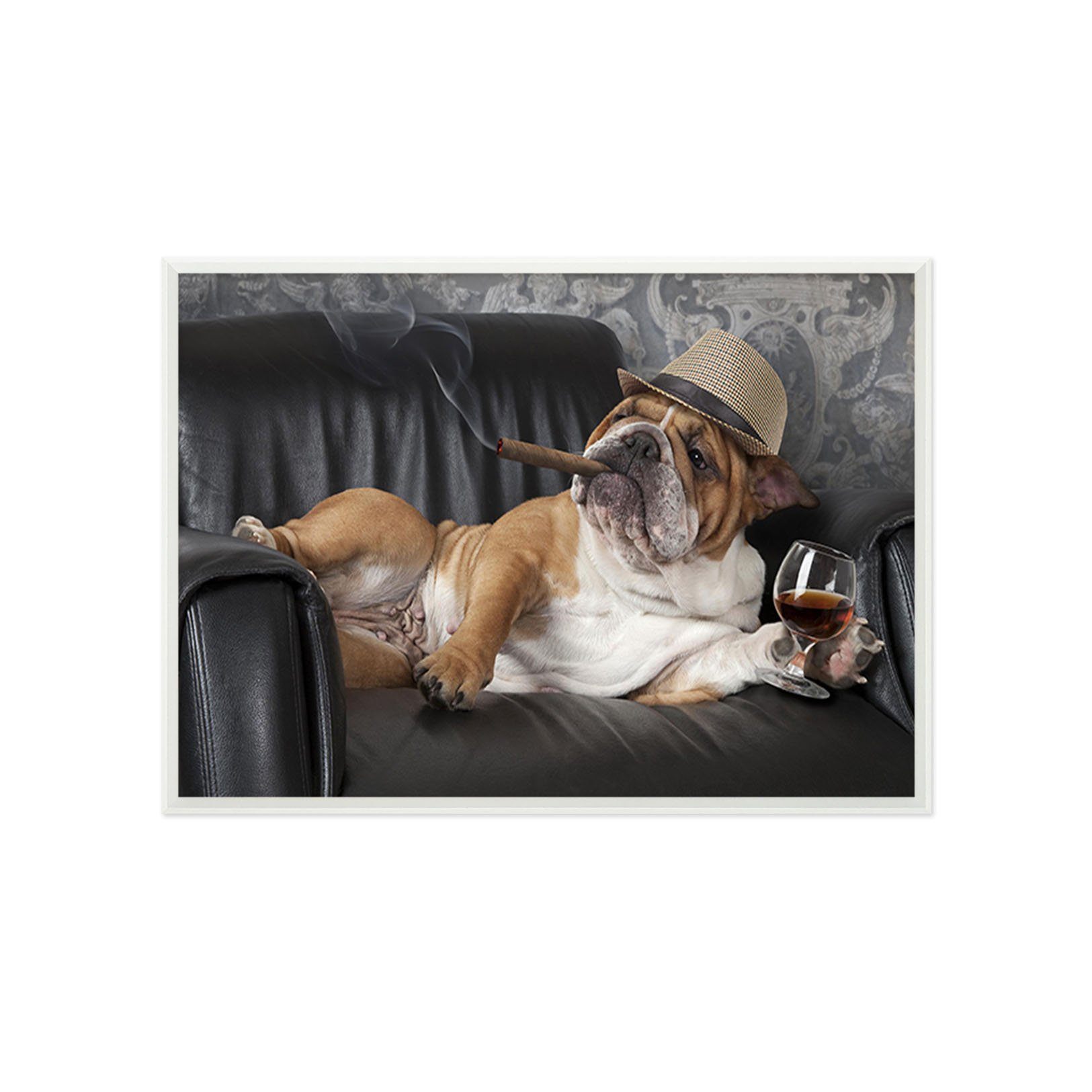 3D Social Shar Pei 059 Fake Framed Print Painting Wallpaper AJ Creativity Home