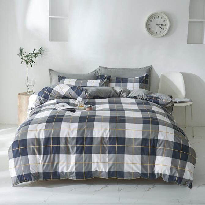 3D Black And White Grid 13142 Bed Pillowcases Quilt