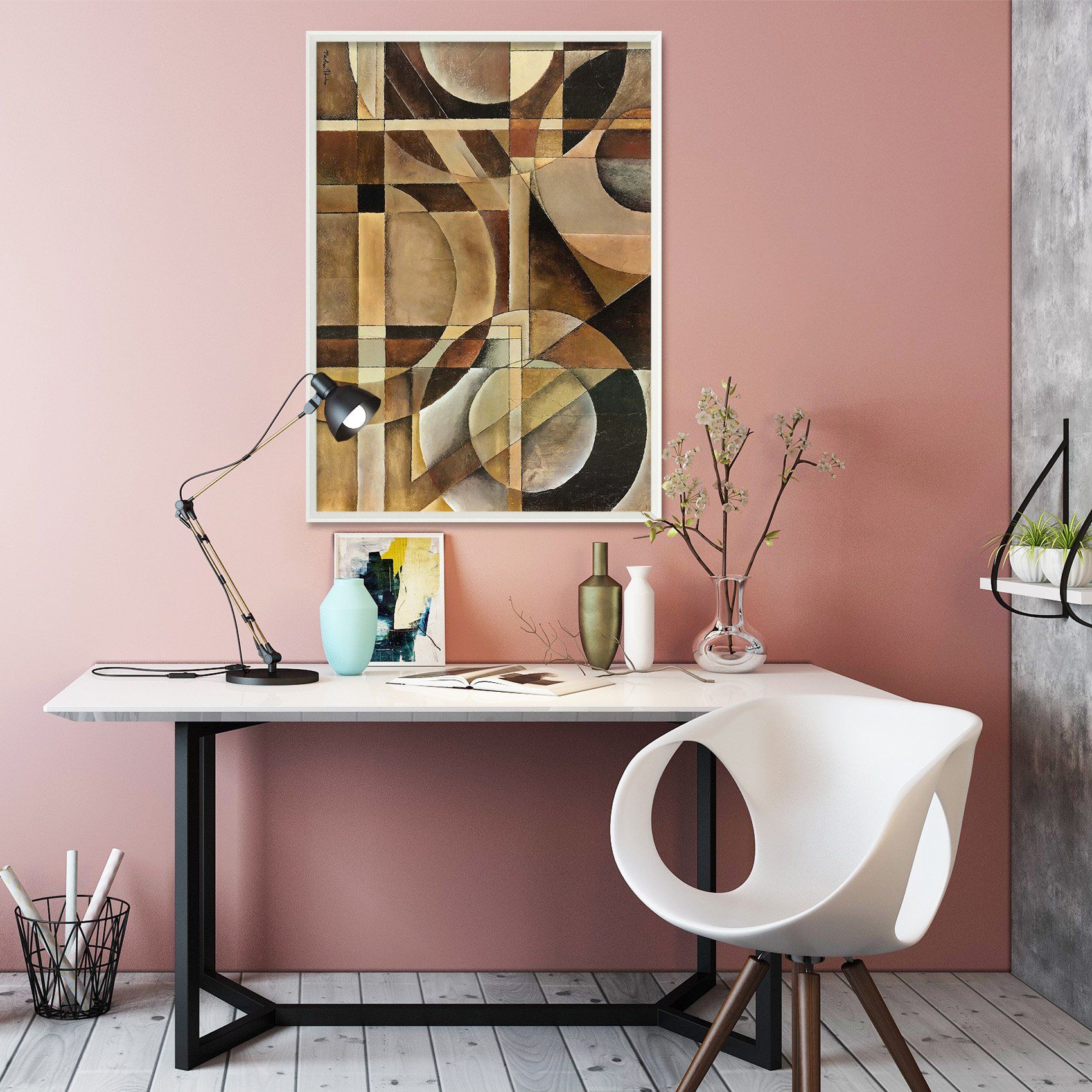 3D Abstract Letters 111 Fake Framed Print Painting Wallpaper AJ Creativity Home