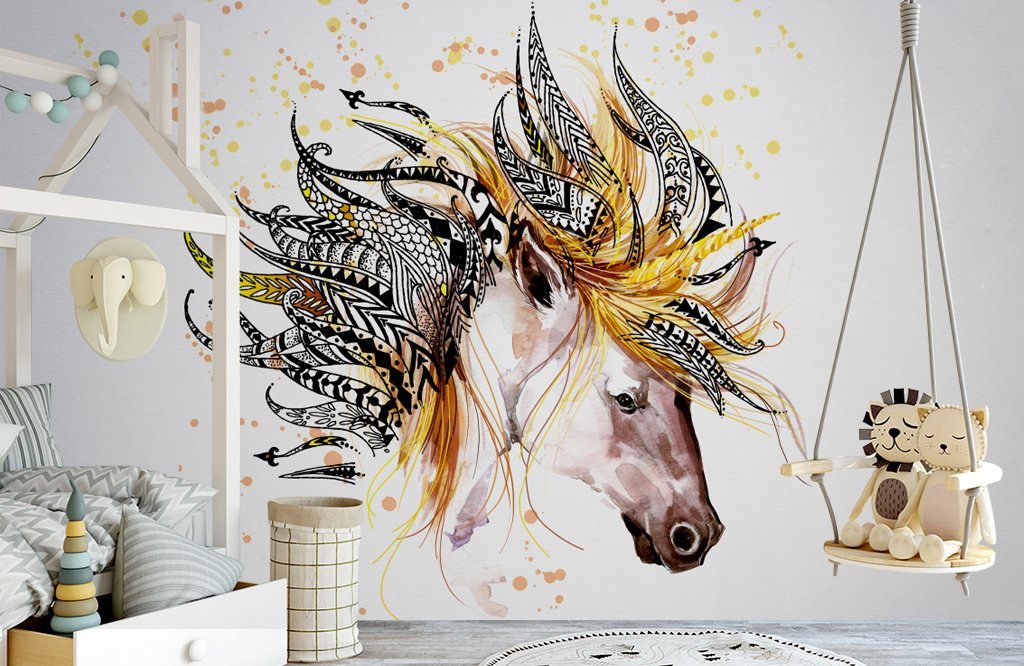 3D Abstract Horse 200 Wall Murals Wallpaper AJ Wallpaper 2