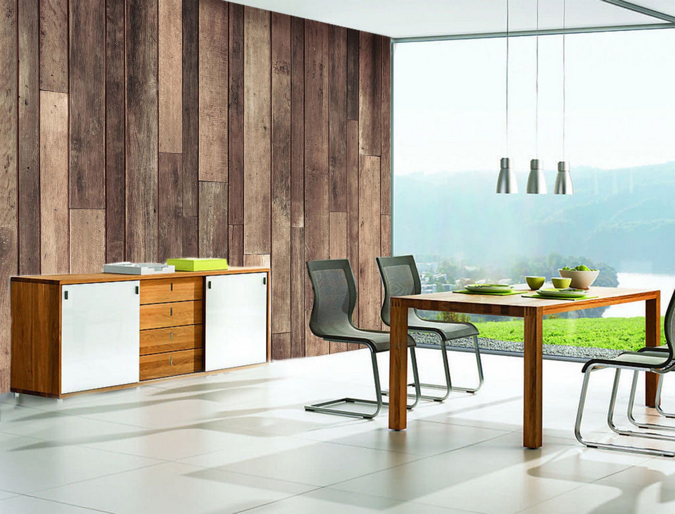 3D Old Wooden Board 013 Wall Murals Wallpaper AJ Wallpaper 2