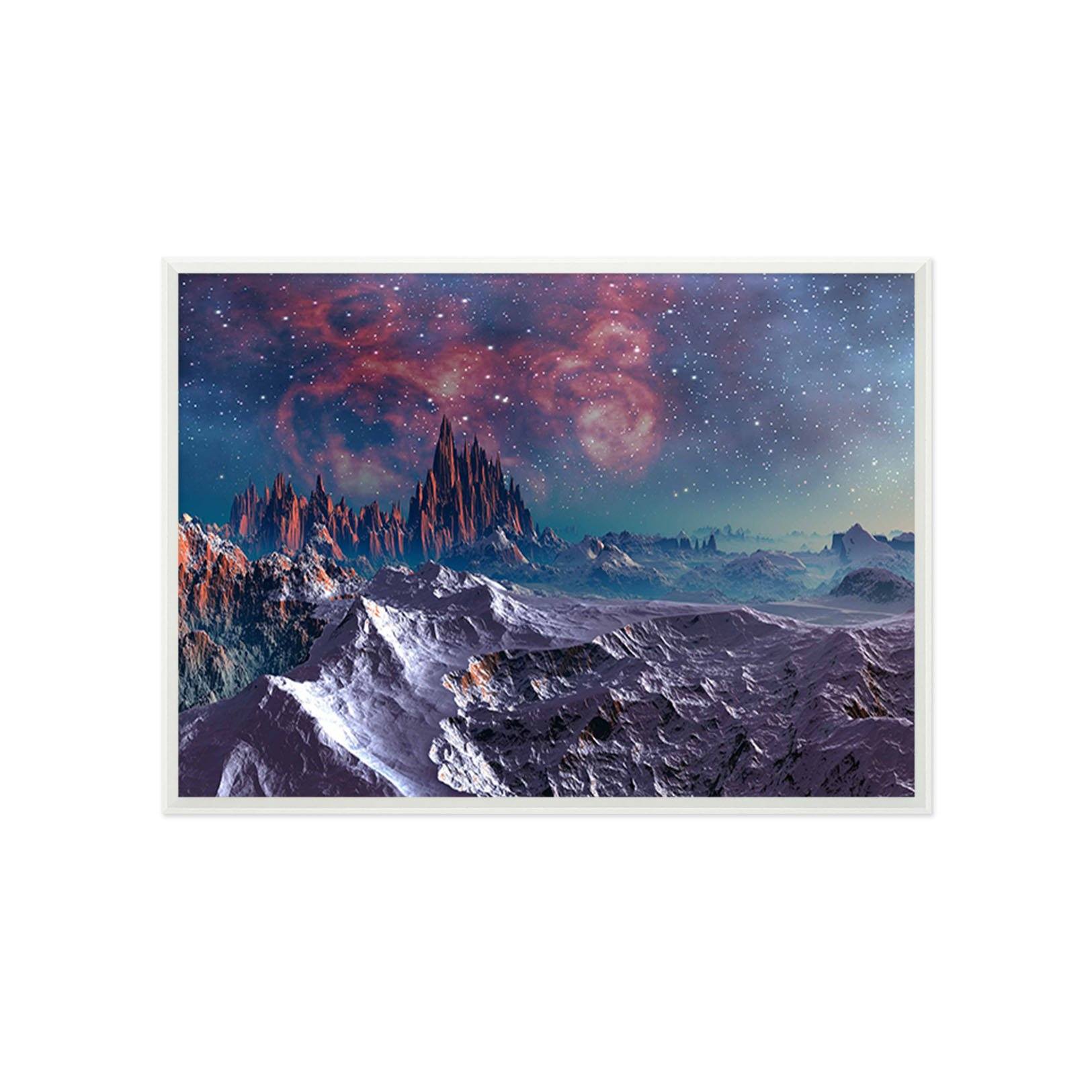 3D Dangerous Peaks 180 Fake Framed Print Painting Wallpaper AJ Creativity Home