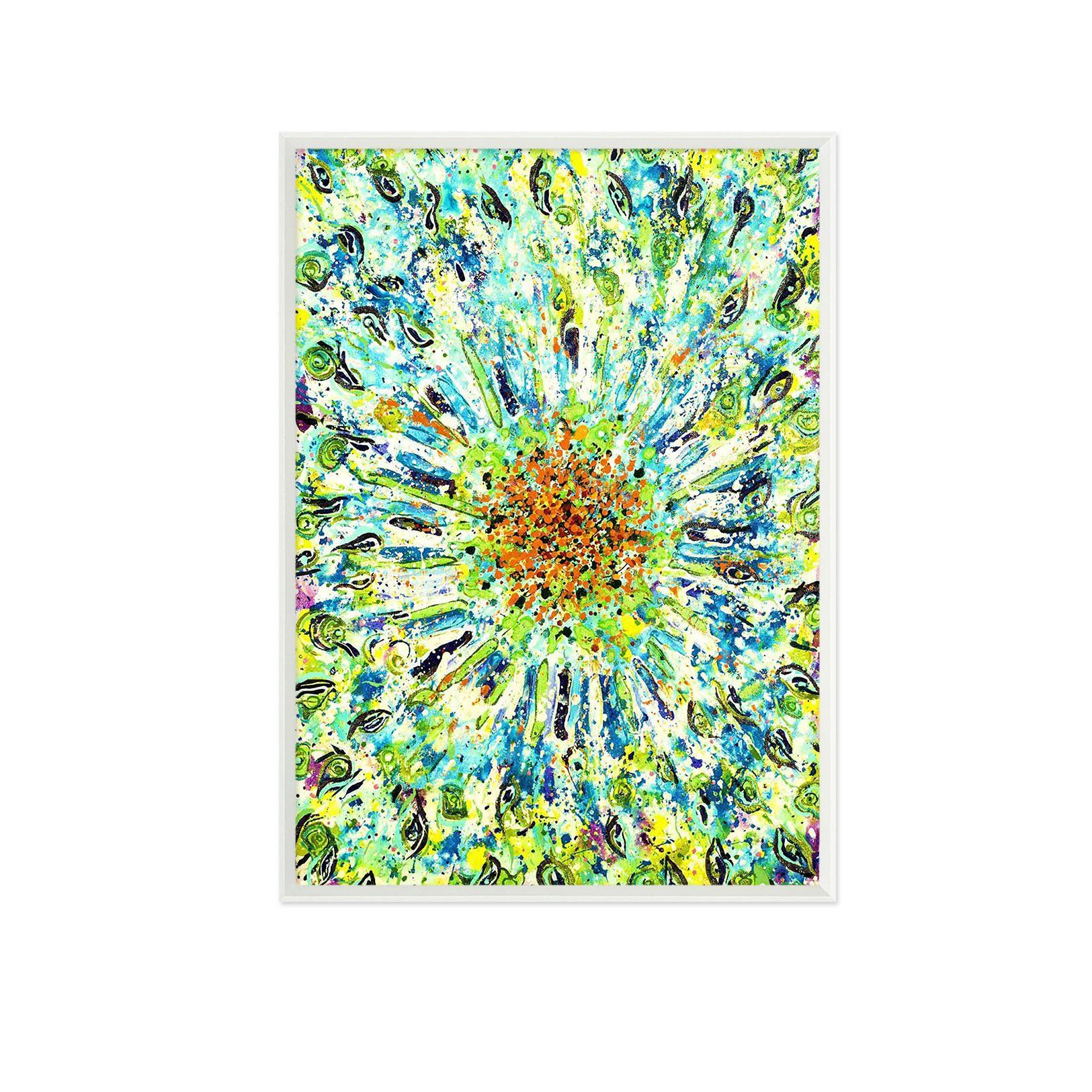 3D Painted Flower 073 Fake Framed Print Painting Wallpaper AJ Creativity Home